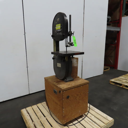 Delta LBS-26 14" Vintage Vertical Band Saw On Custom Bench 110V 1Ph