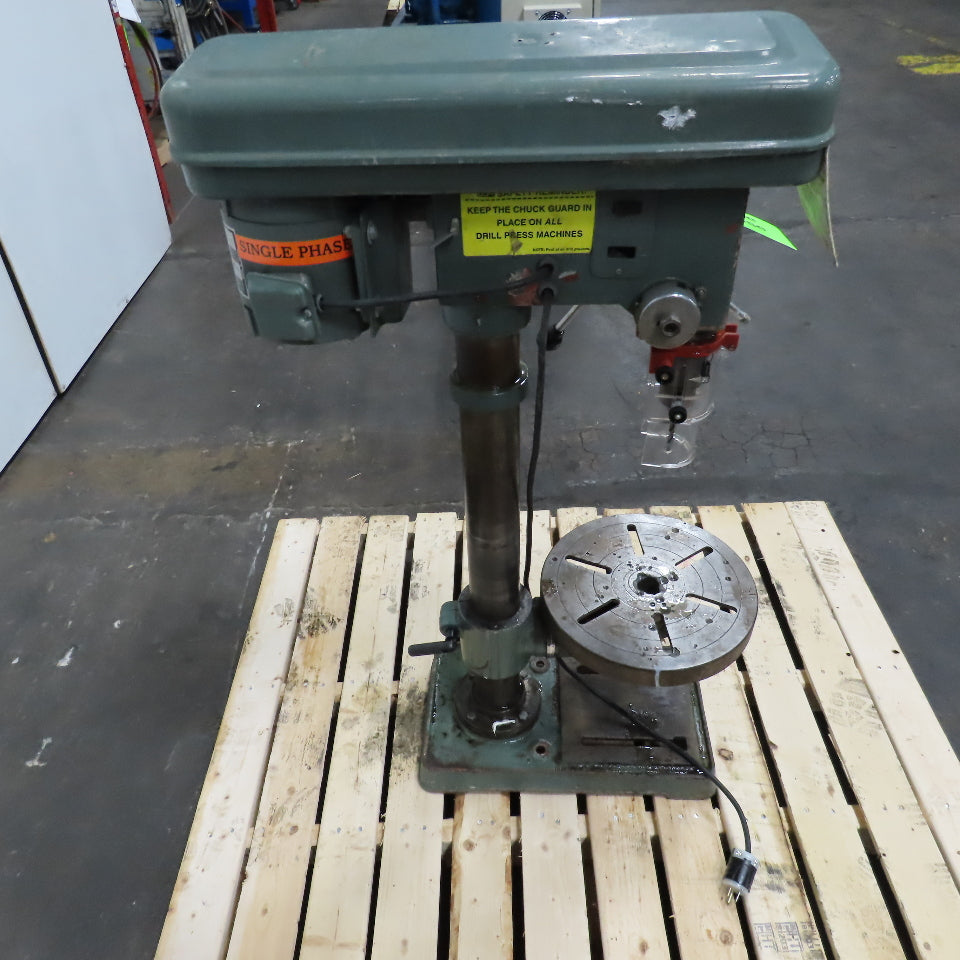 Fleetwood 50-IND 15" Capacity 1/2Hp Bench Mount Drill Press 5 Speed 110V 1Ph