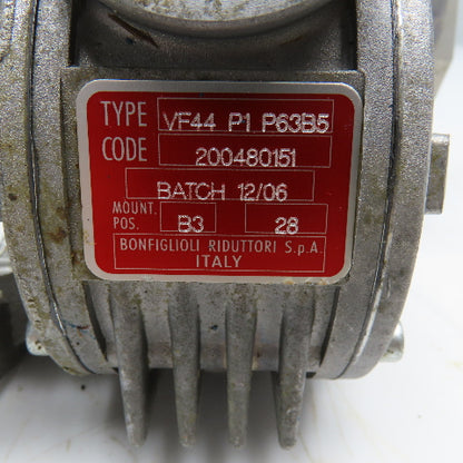 ISGEV 1B63B4 VF44 P1 P63B5 Gear Motor 28:1 Ratio 56RPM 230/460V 50/60Hz