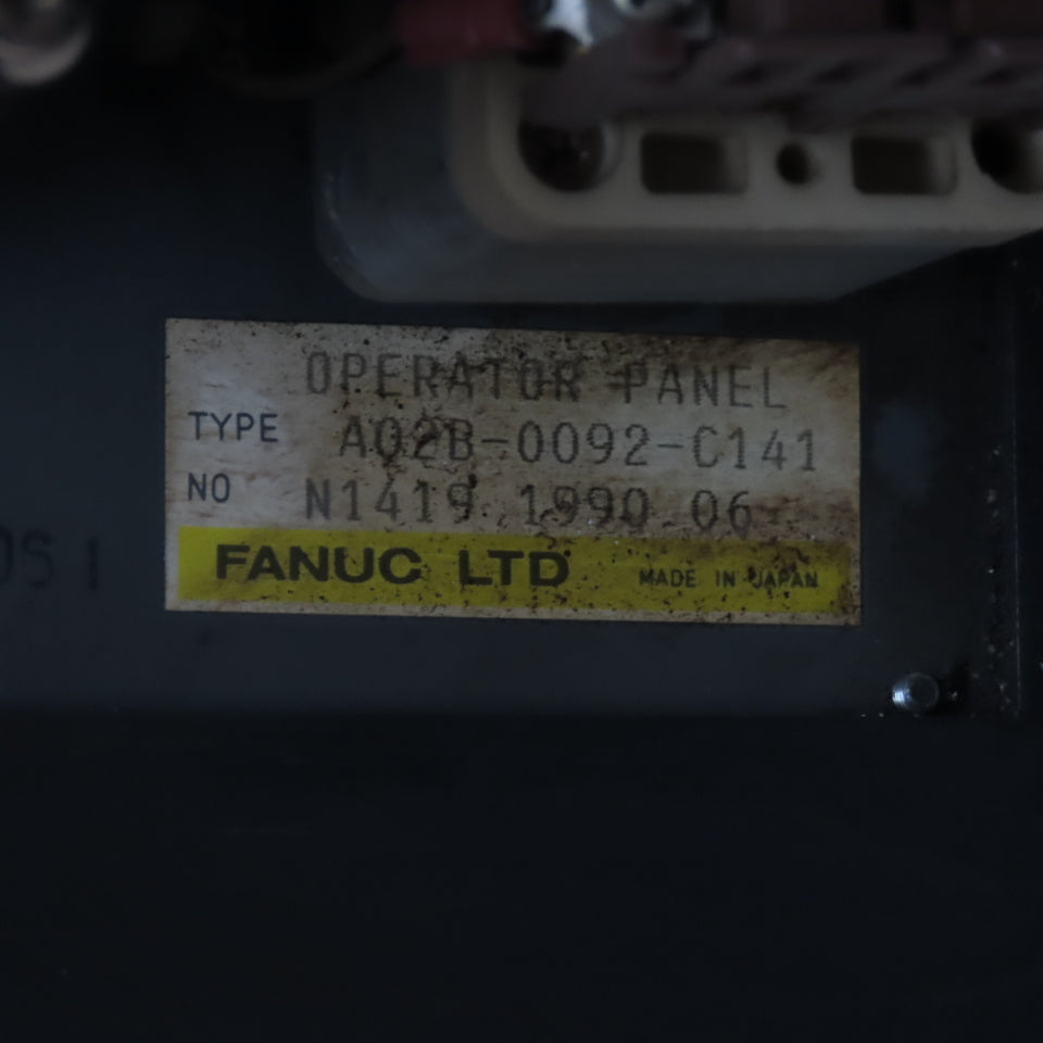 Fanuc A02B-0092-C042 Operated Control Panel A02B-0092-C141