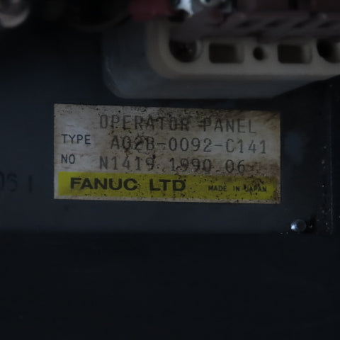 Fanuc A02B-0092-C042 Operated Control Panel A02B-0092-C141