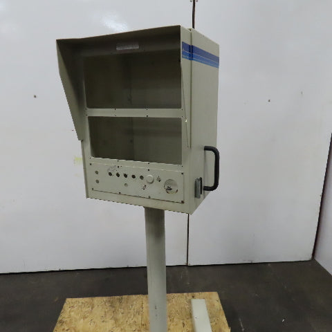24" x 18" x 13-1/2" Deep Free Standing Swivel Operator Control Stand 66" Tall
