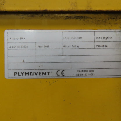Plymovent BM-4 25Hp Dust Collector Pressure Blower Package 208-480V 2000CFM