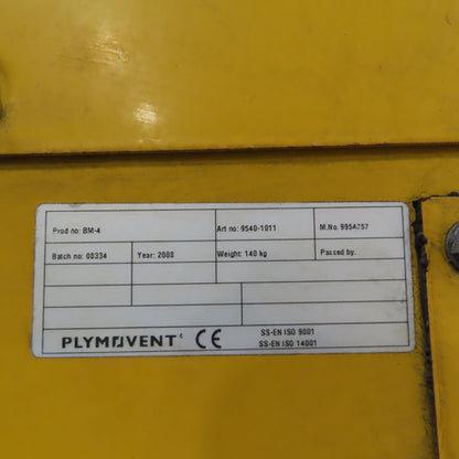 Plymovent BM-4 20Hp Dust Collector Pressure Blower Package 208-480V 2000CFM