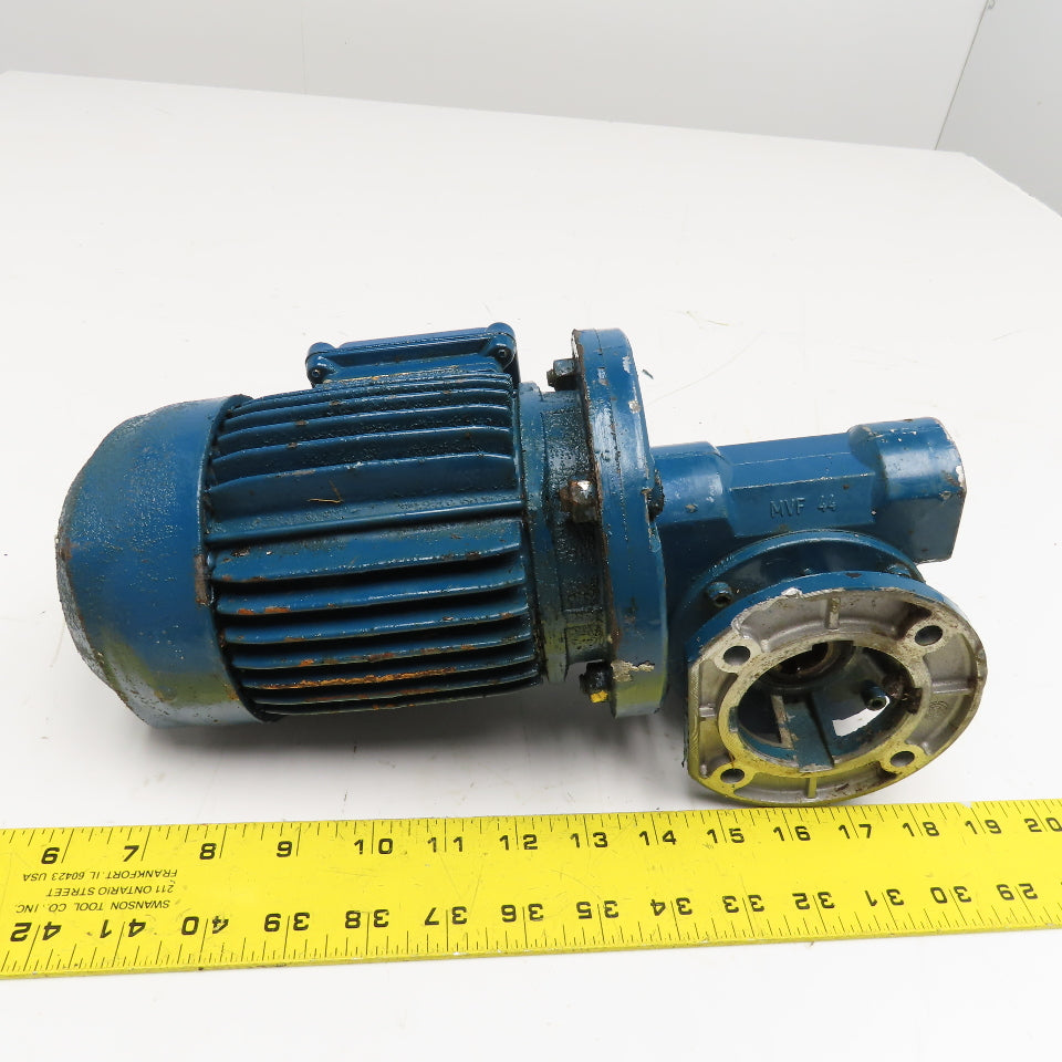ISGEV A63B4 28:1 Ratio 57RPM Output Gear Motor 460V Y 60Hz .22kW