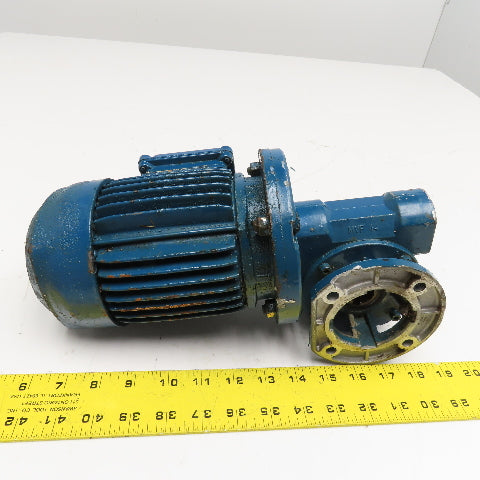 ISGEV A63B4 28:1 Ratio 57RPM Output Gear Motor 460V Y 60Hz .22kW