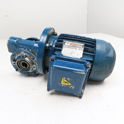 ISGEV A63B4 28:1 Ratio 57RPM Output Gear Motor 460V Y 60Hz .22kW