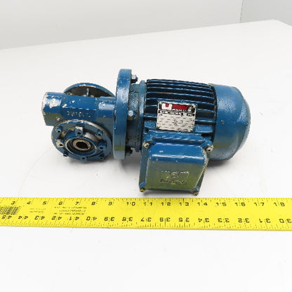 ISGEV A63B4 28:1 Ratio 47.5RPM Output Gear Motor 380-415V Y 50Hz 0.25CV