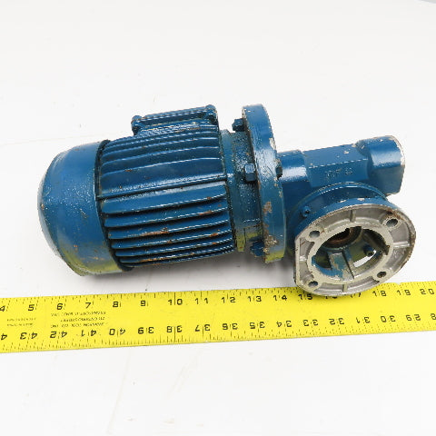 ISGEV A63B4 28:1 Ratio 47.5RPM Output Gear Motor 380-415V Y 50Hz 0.25CV