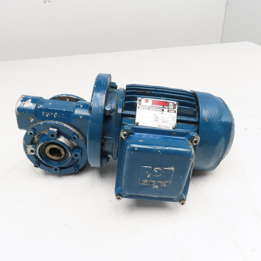 ISGEV A63B4 28:1 Ratio 47.5RPM Output Gear Motor 380-415V Y 50Hz 0.25CV