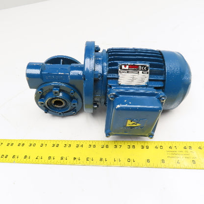 ISGEV AS63B4 28:1 Ratio 57RPM Output Gear Motor 0.22kW 440YV 60Hz