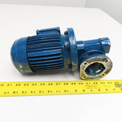 ISGEV AS63B4 28:1 Ratio 57RPM Output Gear Motor 0.22kW 440YV 60Hz