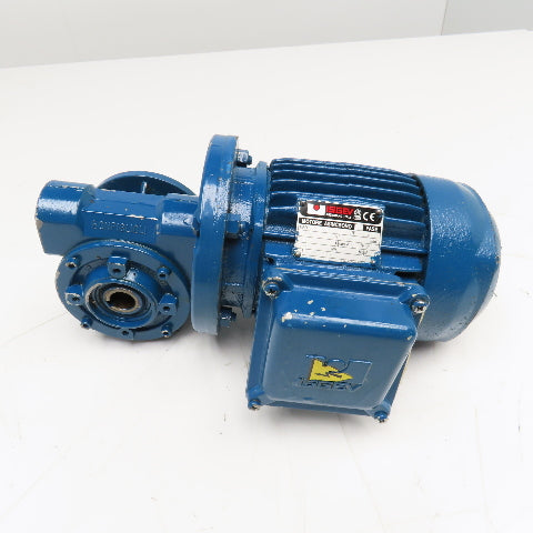 ISGEV AS63B4 28:1 Ratio 57RPM Output Gear Motor 0.22kW 440YV 60Hz
