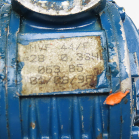 ISGEV A63B4 28:1 Ratio 57RPM Output Gear Motor 460V Y 60Hz 0.22kW