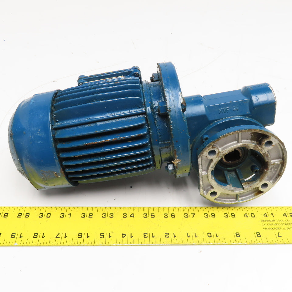 ISGEV A63B4 28:1 Ratio 57RPM Output Gear Motor 460V Y 60Hz 0.22kW
