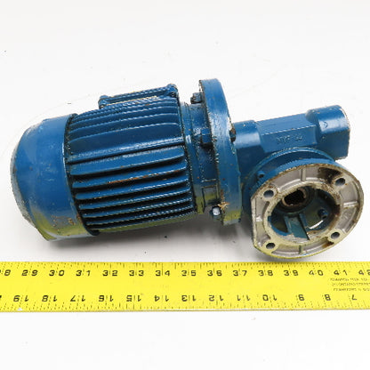 ISGEV A63B4 28:1 Ratio 57RPM Output Gear Motor 460V Y 60Hz 0.22kW