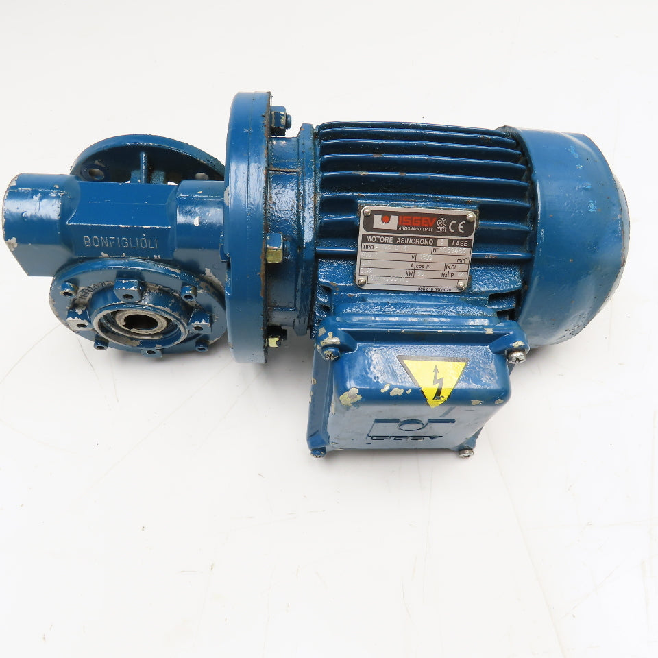 ISGEV A63B4 28:1 Ratio 57RPM Output Gear Motor 460V Y 60Hz 0.22kW
