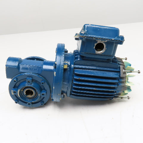 ISGEV A63B4 28:1 Ratio 57RPM Output Gear Motor 230/460V 3Ph 0.18/22kW