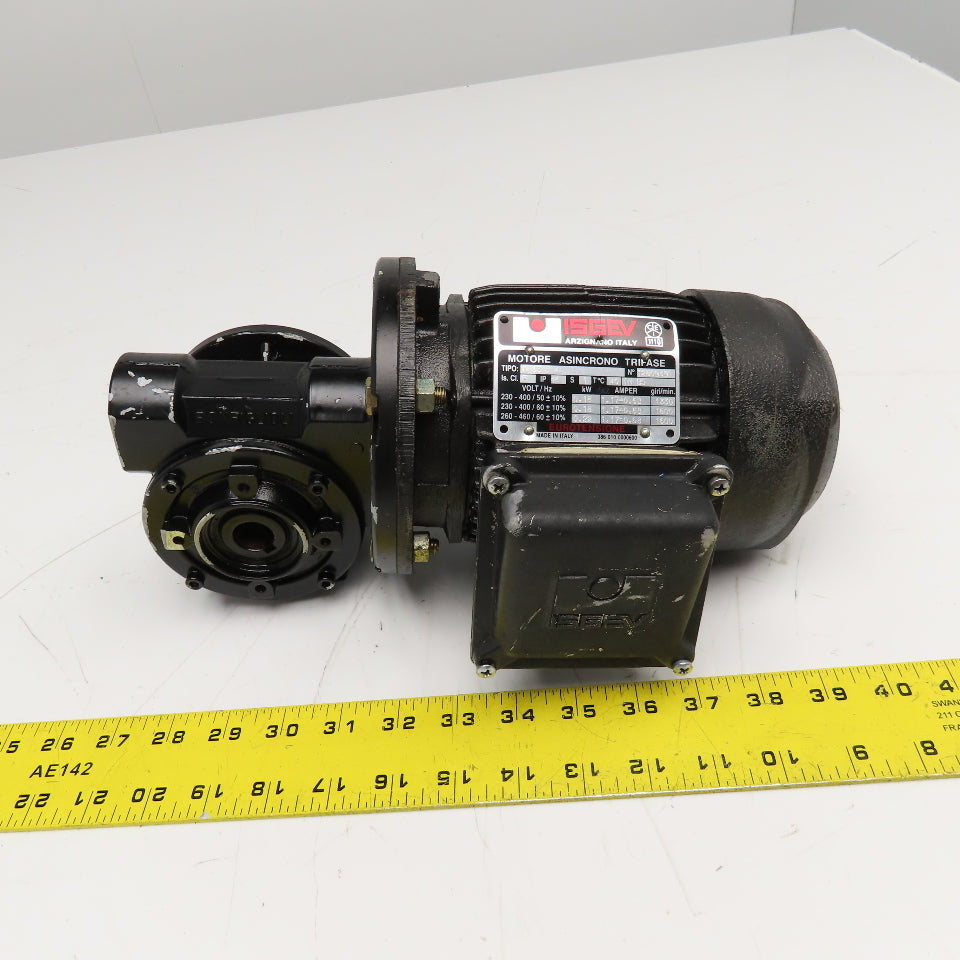 ISGEV A63B4 28:1 Ratio 57RPM Output Gear Motor 230/460V 3Ph 0.18/22kW