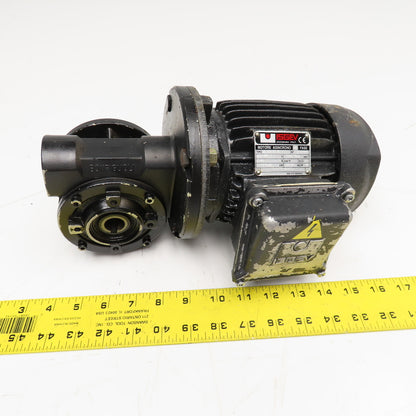 ISGEV A63B4 28:1 Ratio 57RPM Output Gear Motor 380-440V Y 3Ph 0.18/22kW 50/60Hz