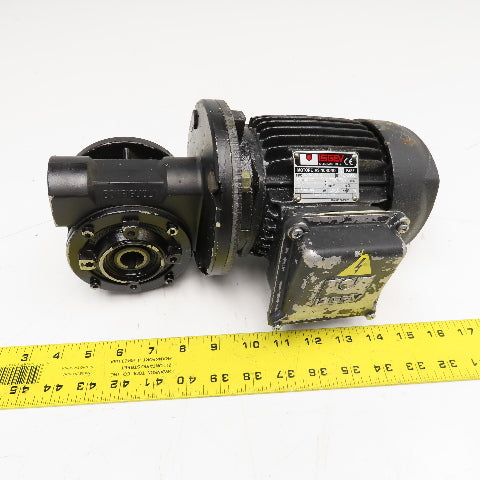 ISGEV A63B4 28:1 Ratio 57RPM Output Gear Motor 380-440V Y 3Ph 0.18/22kW 50/60Hz
