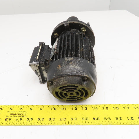 ISGEV A63B4 28:1 Ratio 57RPM Output Gear Motor 380-440V Y 3Ph 0.18/22kW 50/60Hz