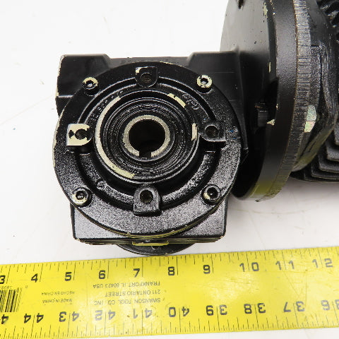 ISGEV A63B4 28:1 Ratio 57RPM Output Gear Motor 380-440V Y 3Ph 0.18/22kW 50/60Hz