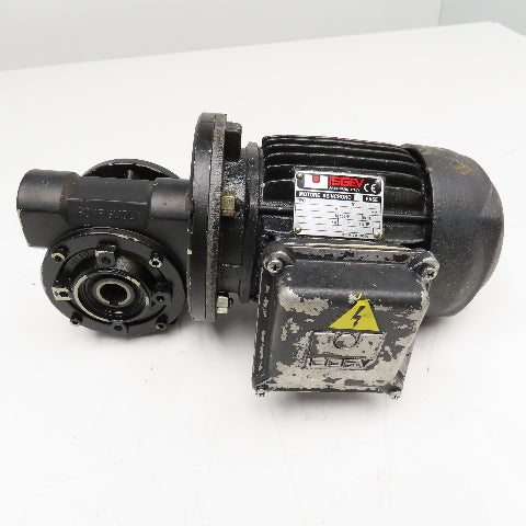 ISGEV A63B4 28:1 Ratio 57RPM Output Gear Motor 380-440V Y 3Ph 0.18/22kW 50/60Hz