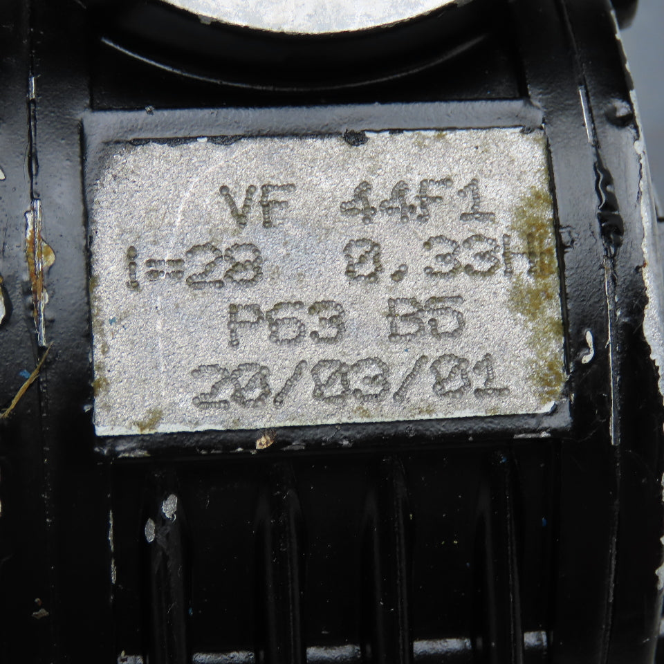ISGEV A63B4 28:1 Ratio 57RPM Output Gear Motor 230/460V 3Ph .18/.22kW 50/60Hz