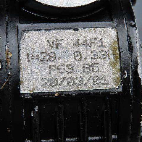 ISGEV A63B4 28:1 Ratio 57RPM Output Gear Motor 230/460V 3Ph .18/.22kW 50/60Hz
