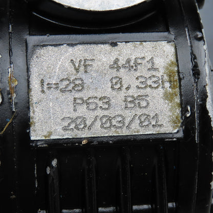 ISGEV A63B4 28:1 Ratio 57RPM Output Gear Motor 230/460V 3Ph .18/.22kW 50/60Hz