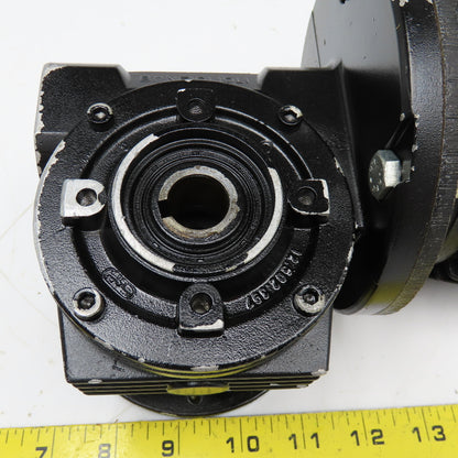 ISGEV A63B4 28:1 Ratio 57RPM Output Gear Motor 230/460V 3Ph .18/.22kW 50/60Hz