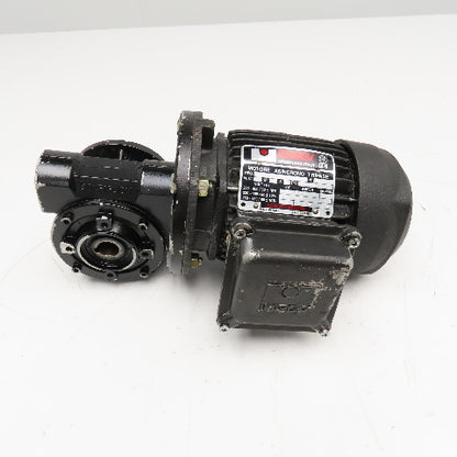 ISGEV A63B4 28:1 Ratio 57RPM Output Gear Motor 230/460V 3Ph .18/.22kW 50/60Hz