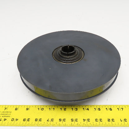 10" OD 1" Wide Belt Idler Pulley 1-1/2" Keyless Bushing Bore