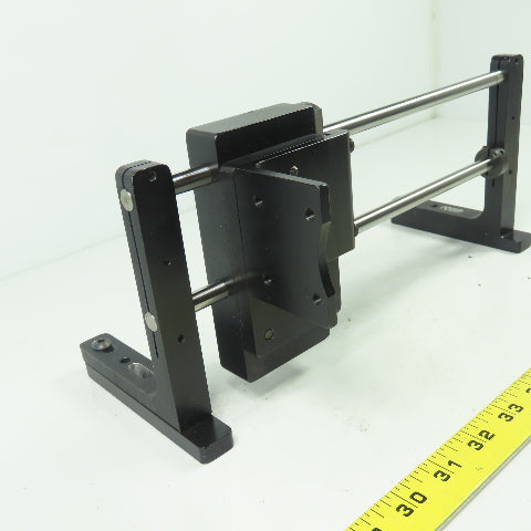 Double Rod Linear Rail Guide 10-1/2"Rod Length Travel 12" OAL