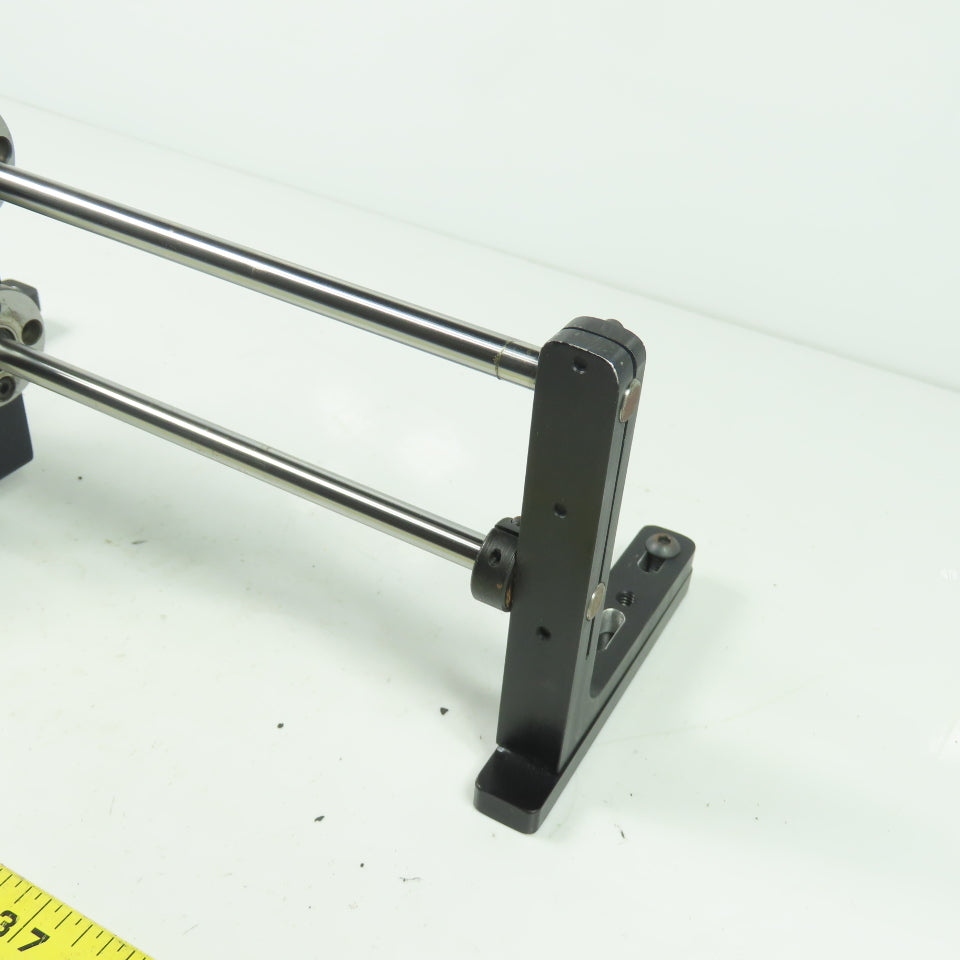Double Rod Linear Rail Guide 10-1/2"Rod Length Travel 12" OAL