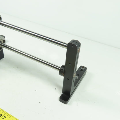 Double Rod Linear Rail Guide 10-1/2"Rod Length Travel 12" OAL