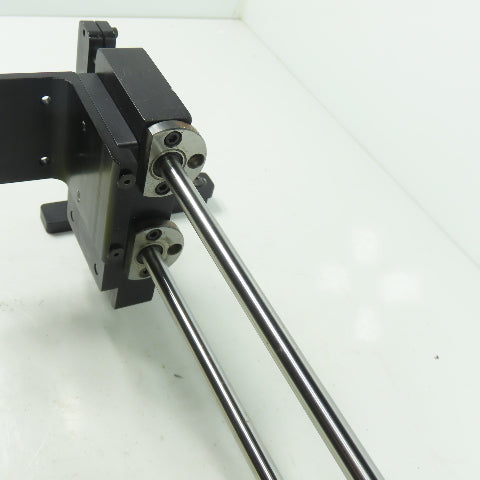 Double Rod Linear Rail Guide 10-1/2"Rod Length Travel 12" OAL