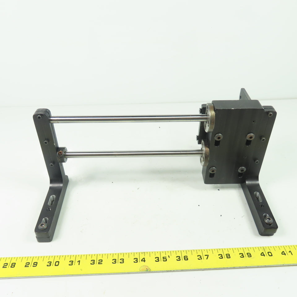 Double Rod Linear Rail Guide 10-1/2"Rod Length Travel 12" OAL
