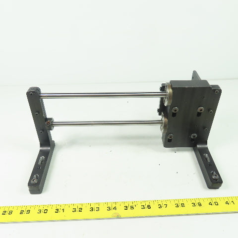 Double Rod Linear Rail Guide 10-1/2"Rod Length Travel 12" OAL