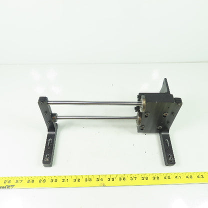 Double Rod Linear Rail Guide 10-1/2"Rod Length Travel 12" OAL