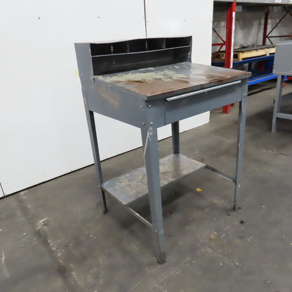 35" x 30" x 43" Working Height Standing Work Station Foreman Shop Desk