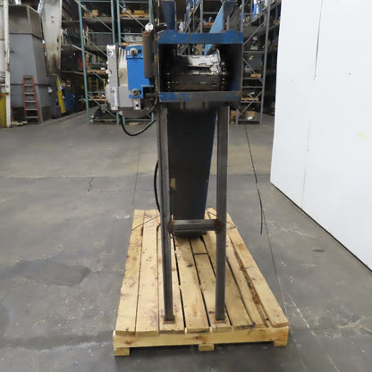 6" x 144" Incline Chip Conveyor 230/460V 3Ph 6FPM 56" Discharge Height
