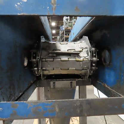 6" x 144" Incline Chip Conveyor 230/460V 3Ph 6FPM 56" Discharge Height