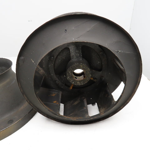 15" Centrifugal Blower Wheel 8 Blade 1-11/16" Bore W/ Cone