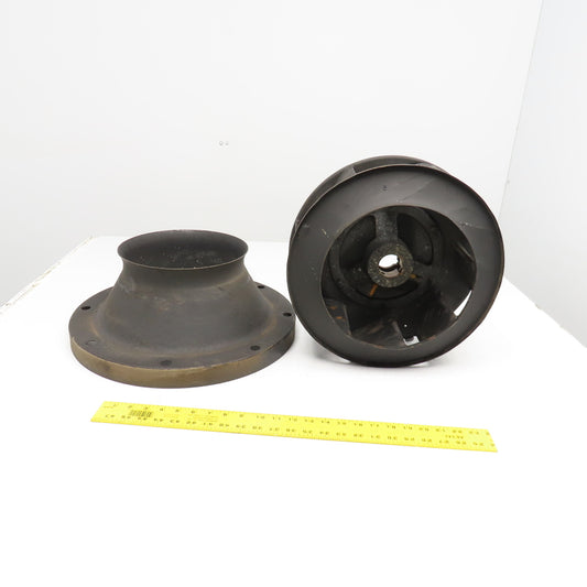 15" Centrifugal Blower Wheel 8 Blade 1-11/16" Bore W/ Cone