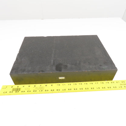 18" x 12" x 3" Thick Black Granite Layout Measurement Surface Plate