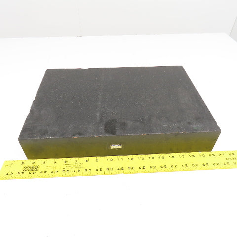 18" x 12" x 3" Thick Black Granite Layout Measurement Surface Plate