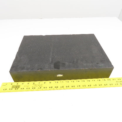 18" x 12" x 3" Thick Black Granite Layout Measurement Surface Plate
