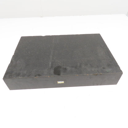 18" x 12" x 3" Thick Black Granite Layout Measurement Surface Plate